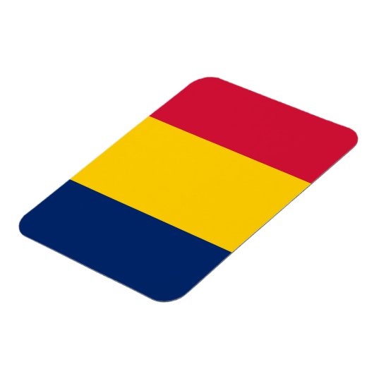 Magnet Flexible Drapeau du Tchad (Côté Gauche)