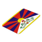 Magnet Flexible Drapeau du Tibet libre (Côté Gauche)