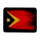 Magnet Flexible Drapeau du Timor oriental (Horizontal)