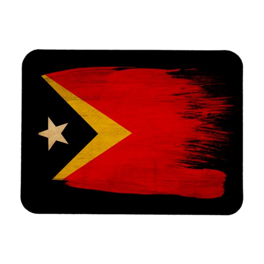 Magnet Flexible Drapeau du Timor oriental (Horizontal)
