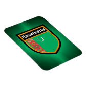 Magnet Flexible Drapeau du Turkménistan (Côté Droit)