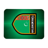 Magnet Flexible Drapeau du Turkménistan (Horizontal)