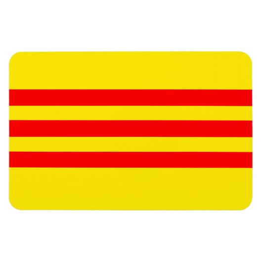 Magnet Flexible Drapeau du Vietnam (nouveau) (Horizontal)