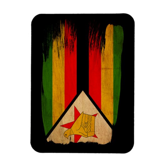 Magnet Flexible Drapeau du Zimbabwe (Vertical)