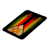 Magnet Flexible Drapeau du Zimbabwe (Côté Gauche)