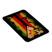Magnet Flexible Drapeau du Zimbabwe (Côté Droit)