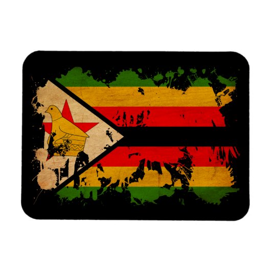 Magnet Flexible Drapeau du Zimbabwe (Horizontal)