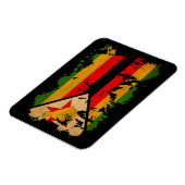 Magnet Flexible Drapeau du Zimbabwe (Côté Gauche)