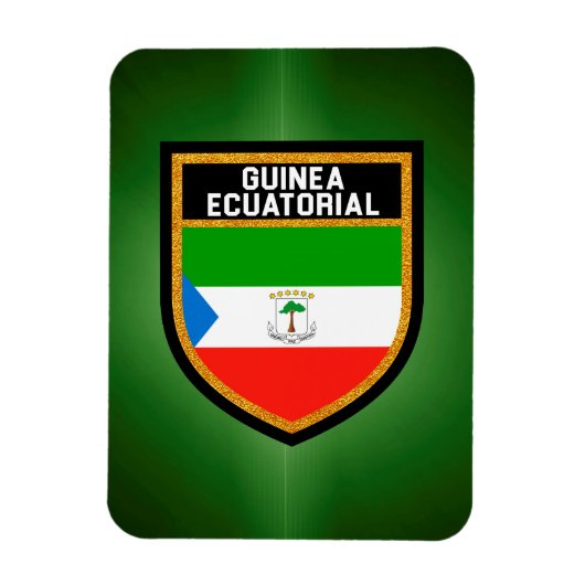 Magnet Flexible Drapeau équatorien de Guinée (Vertical)