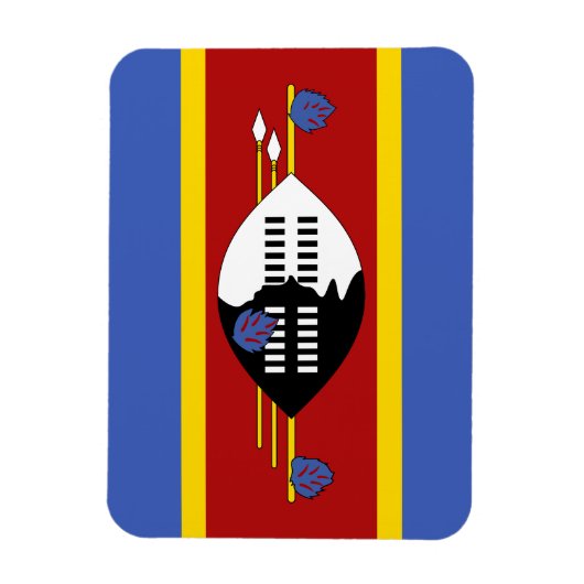 Magnet Flexible Drapeau Eswatini (Vertical)
