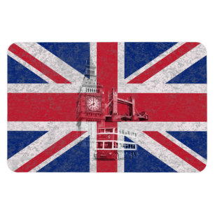Magnet Flexible Drapeau et symboles de la Grande-Bretagne ID154