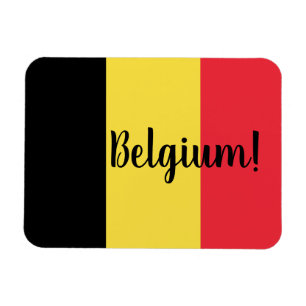 Magnet Flexible Drapeau et texte de Belgique