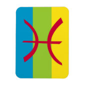 Magnet Flexible drapeau ethnique berbère (Vertical)