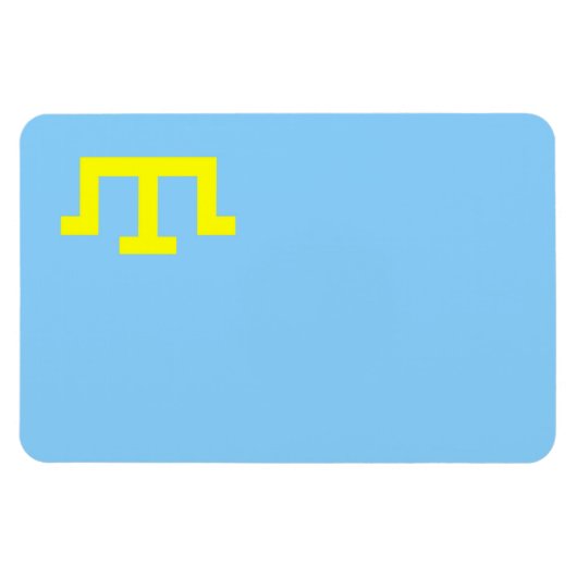 Magnet Flexible Drapeau ethnique des Tatars de Crimée (Horizontal)