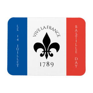 Magnet Flexible Drapeau Fleur-de-Lis Tricolore France
