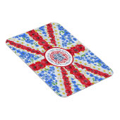 Magnet Flexible Drapeau floral du Royaume-Uni (Côté Droit)