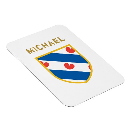 Magnet Flexible Drapeau Friesland Customisé (Côté Droit)