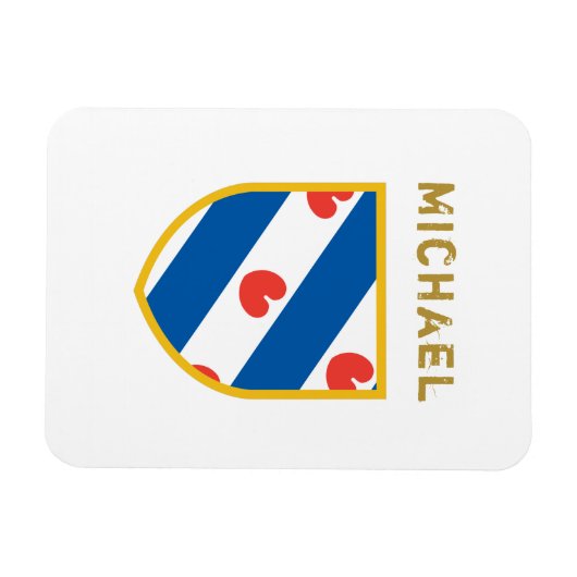 Magnet Flexible Drapeau Friesland Customisé (Horizontal)
