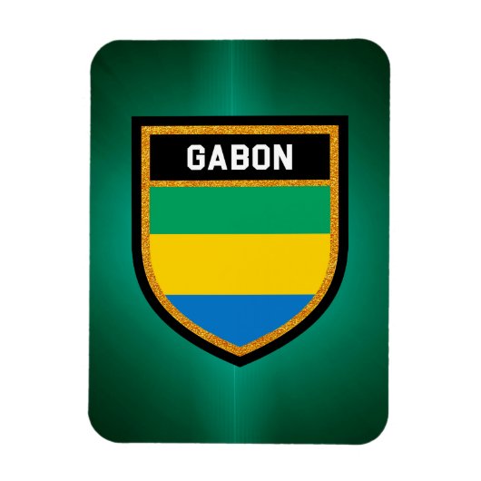 Magnet Flexible Drapeau Gabon (Vertical)