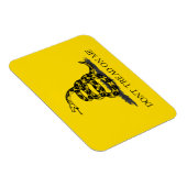 Magnet Flexible Drapeau Gadsden jaune classique Ne marchez pas sur (Côté Droit)