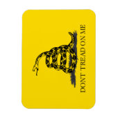 Magnet Flexible Drapeau Gadsden jaune classique Ne marchez pas sur (Vertical)
