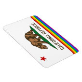 Magnet Flexible Drapeau Gay pride de Californie (Côté Droit)