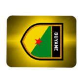 Magnet Flexible Drapeau Guyane (Horizontal)