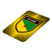 Magnet Flexible Drapeau Guyane (Côté Gauche)
