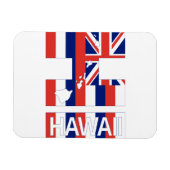 Magnet Flexible Drapeau hawaïen HI Hawaii (Horizontal)