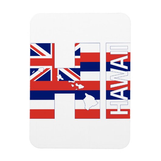 Magnet Flexible Drapeau hawaïen HI Hawaii (Vertical)