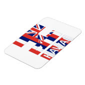 Magnet Flexible Drapeau hawaïen HI Hawaii (Côté Gauche)