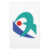 Magnet Flexible Drapeau Iga, Mie, Japon (Vertical)