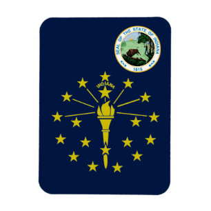 Magnet Flexible Drapeau Indiana