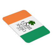 Magnet Flexible Drapeau irlandais pour boire et être shamrock (Côté Droit)