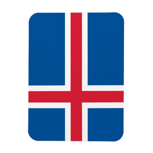 Magnet Flexible Drapeau Islande (Vertical)