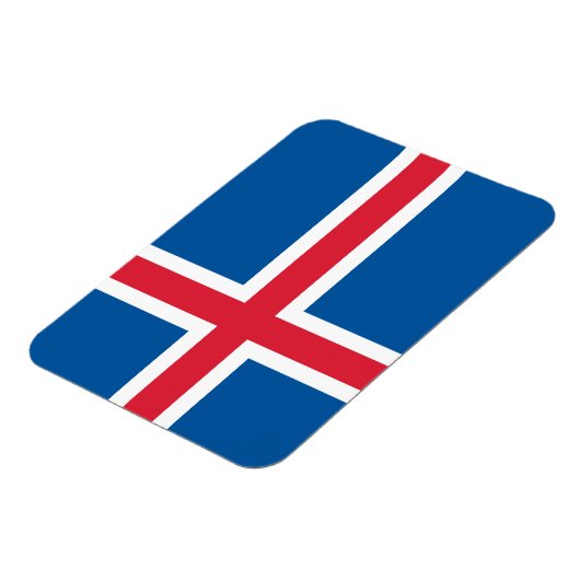 Magnet Flexible Drapeau Islande (Côté Gauche)