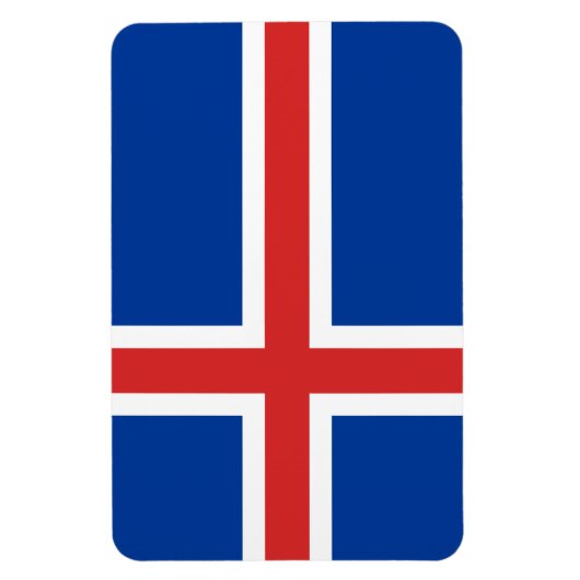 Magnet Flexible Drapeau Islande (Vertical)