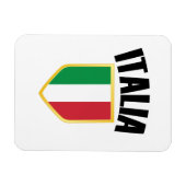 Magnet Flexible Drapeau Italia Crest Italie (Horizontal)