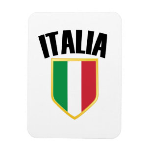 Magnet Flexible Drapeau Italia Crest Italie