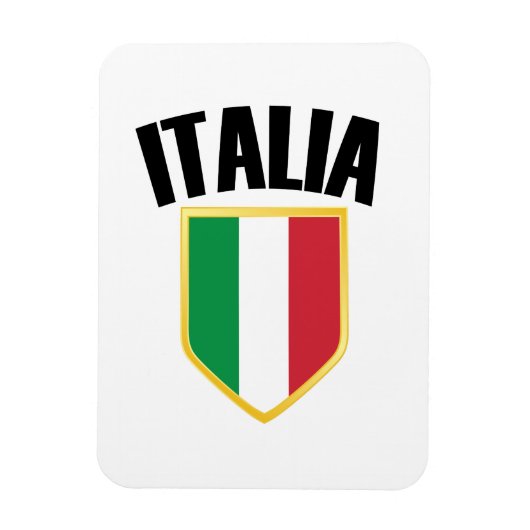 Magnet Flexible Drapeau Italia Crest Italie (Vertical)
