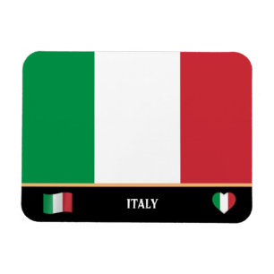 Magnet Flexible Drapeau italien & Voyage de pays italien / Italie