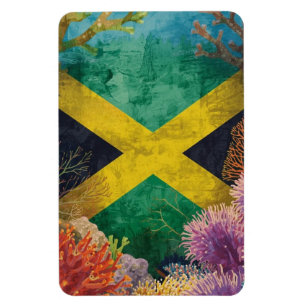 Magnet Flexible Drapeau jamaïcain sous l'eau