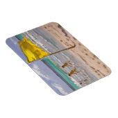 Magnet Flexible Drapeau jaune Barbade 2010 (Côté Droit)