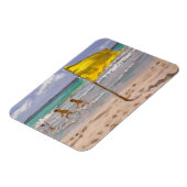 Magnet Flexible Drapeau jaune Barbade 2010 (Côté Gauche)