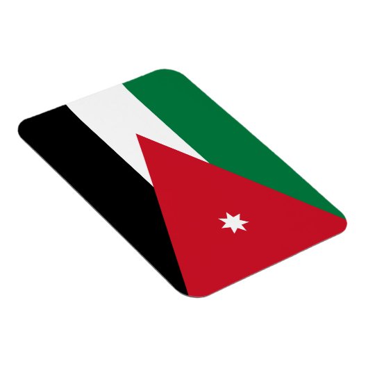 Magnet Flexible Drapeau Jordanie (Côté Droit)