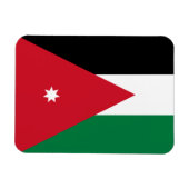 Magnet Flexible Drapeau Jordanie (Horizontal)