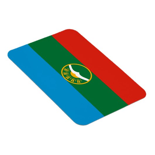 Magnet Flexible Drapeau Karachay Cherkessia (Côté Droit)