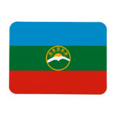 Magnet Flexible Drapeau Karachay Cherkessia (Horizontal)