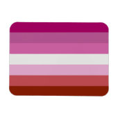Magnet Flexible Drapeau lesbien (Horizontal)