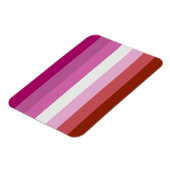 Magnet Flexible Drapeau lesbien (Côté Gauche)